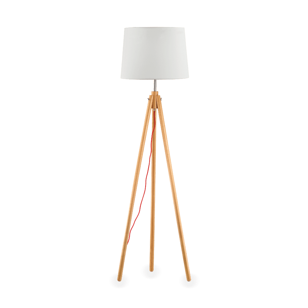 Ideal Lux Floor lamp with 1 light YORK, E27, baltas