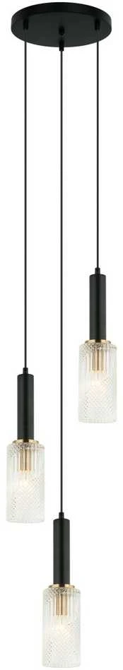 Italux Pakabinamas šviestuvas PEROLA PND-43309-3 BK+BR