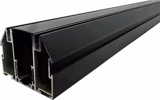KING Įleidžiamas magnetinis bėgelis, juodas R20-4 1000mm