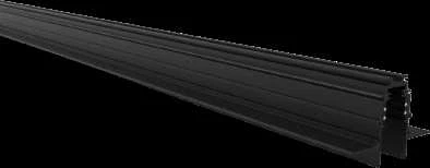 KING Magnetinis bėgelis, berėmis užglaistomas juodas R20-2 2000mm