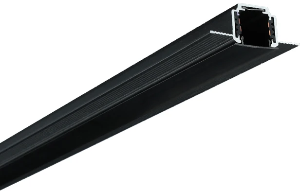 KING Magnetinis bėgelis, berėmis užglaistomas juodas R20-2 1000mm