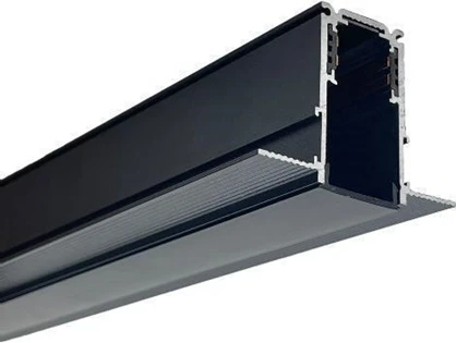 KING Magnetinis bėgelis, berėmis užglaistomas juodas R20-2 1000mm