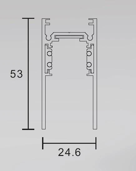 Pakabinamas šviestuvas KING Magnetinis bėgelis paviršinis / pakabinamas baltas S20 1000mm