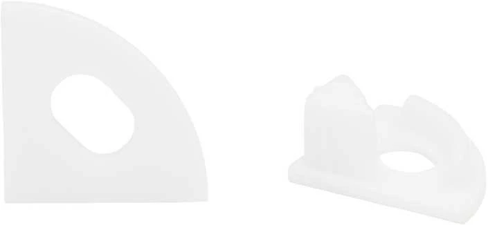 LED profilio VLT-XT-407 galinis dangtelis, spalva: balta, sidabro, antracito, juoda, aukso - Aukso