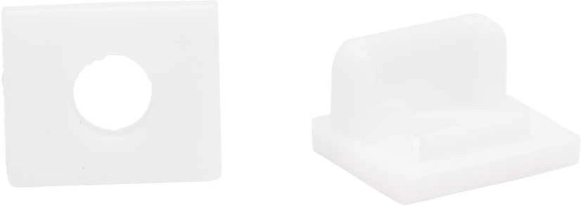 LED profilio VLT-XT-979 galinis dangtelis, spalva: balta, sidabro, juoda - Balta