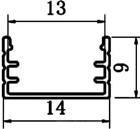 LED profilis VLT-XT-662, 3000mm, spalva: sidabro