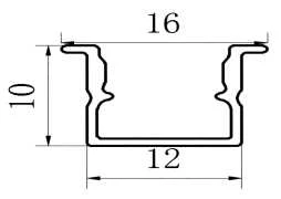 LED profilis VLT-XT-980, 3000mm, spalva: balta