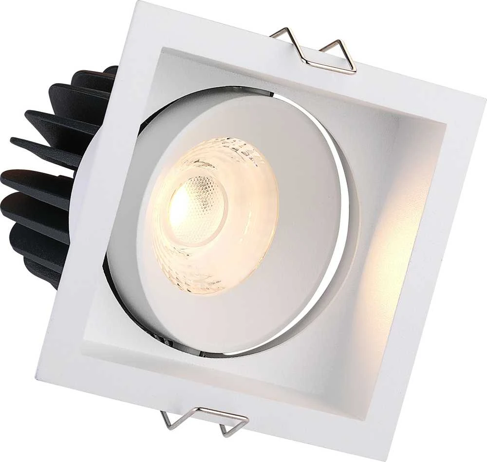 Lubinis šviestuvas FULL Įleidžiamas reguliuojamas LED šviestuvas ANGELO R1237, 15W, 3000K, 60°, garantija 10 metų