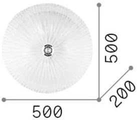 Lubinis šviestuvas Ideal Lux Ceiling lamp with 4 lights SHELL, E27, amber color