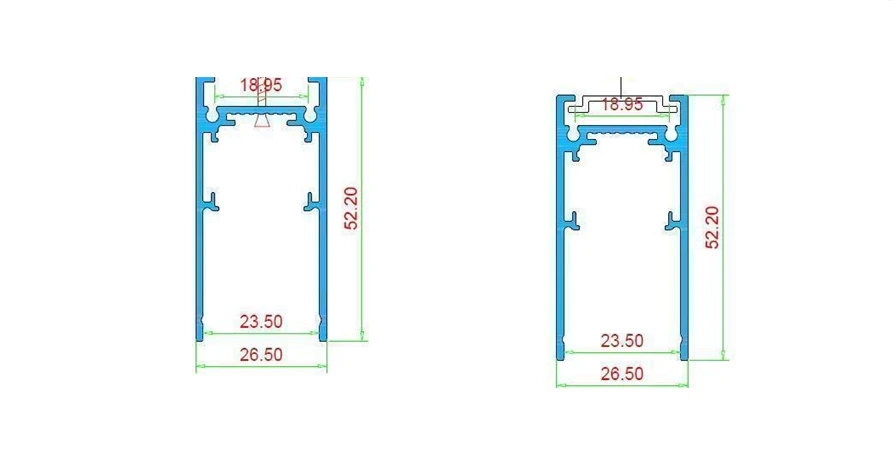 Pakabinamas šviestuvas KING Magnetinis bėgelis paviršinis / pakabinamas juodas S20 2000mm