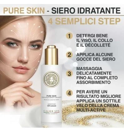CALIER SPA hialurono rūgšties serumas riebiai, problematiškai odai PURE SKIN, 30 ml