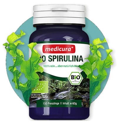MEDICURA Maisto papildas BIO SPIRULINA, 150 tab.