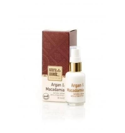 NATURAL COSMETIC Arganas ir makadamija liftinguojantis serumas (ekologiškas), 30 ml