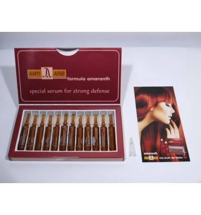 WT METHODE Stipraus poveikio ampulės ANTI-AGE nuo plaukų žilimo, 12x10 ml