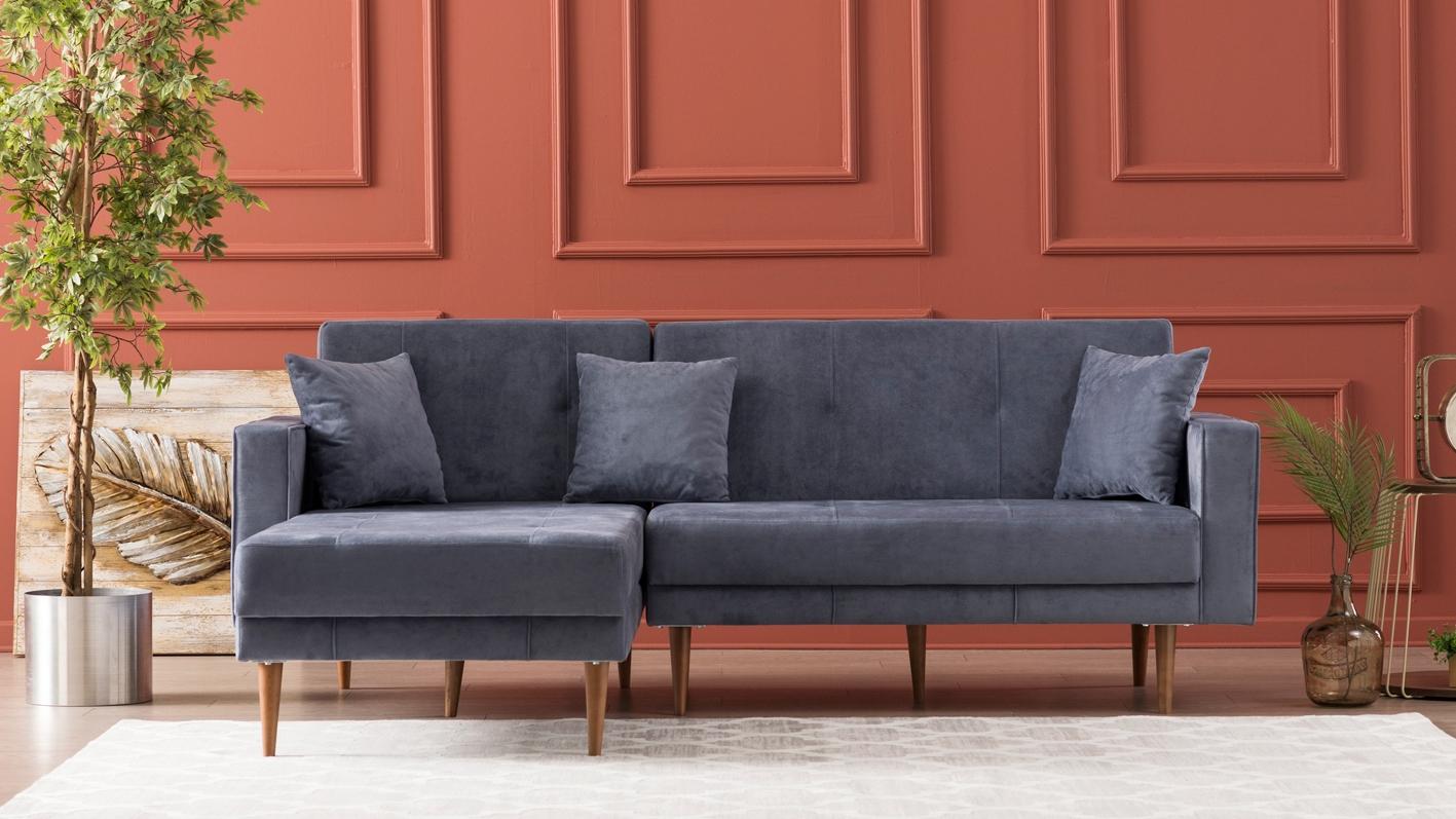 Kalune Design Kampo sofalova Dublin Corner Sofa Bed Left Fume