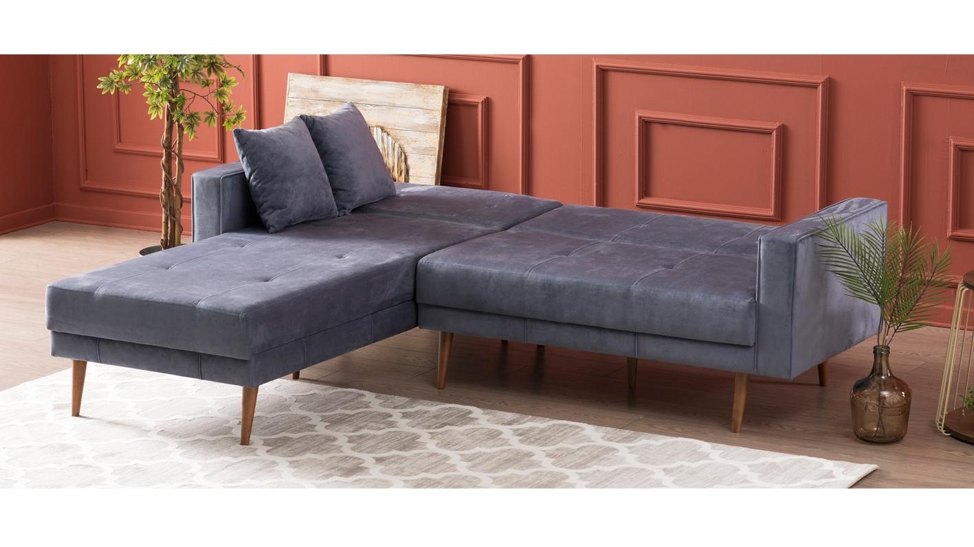 Kalune Design Kampo sofalova Dublin Corner Sofa Bed Left Fume