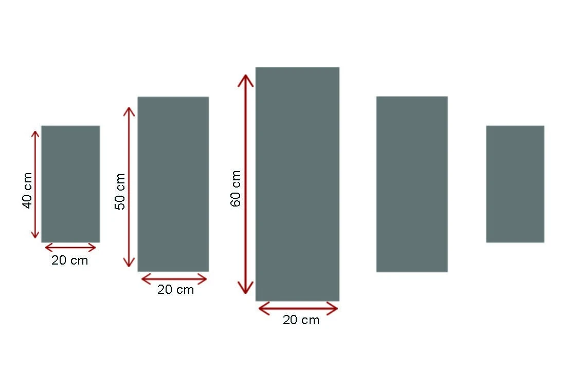 Mioli Decor Dekoratyvinis MDF tapyba (5 vienetai) 5PMDF-6