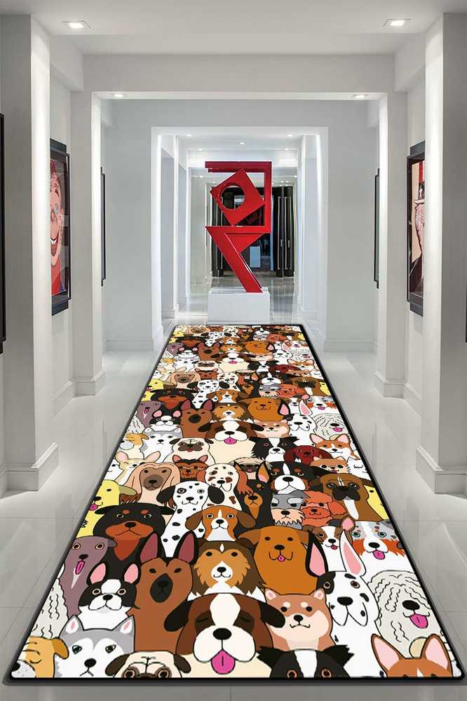Kids Dywan PSY 80 x 150 cm wielokolorowy