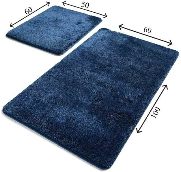 Foutastic Bathmat rinkinys (2 vnt.) Havai - Dark Mėlyna