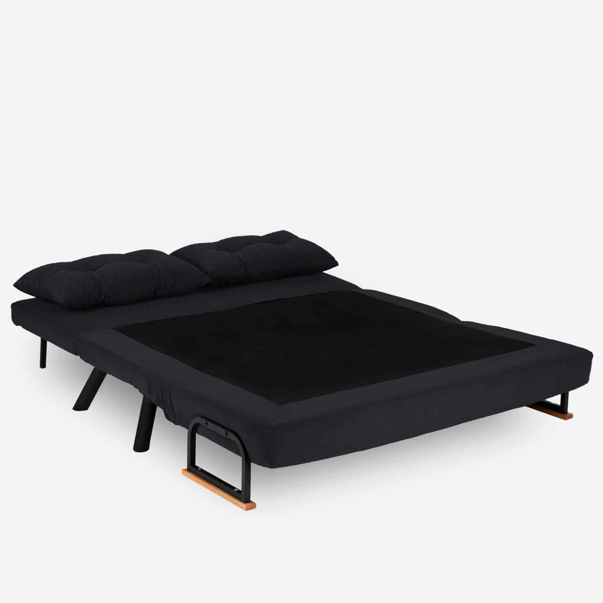 Hanah Home 2 vietų sofa-lova Sando 2-Seater - Juodas