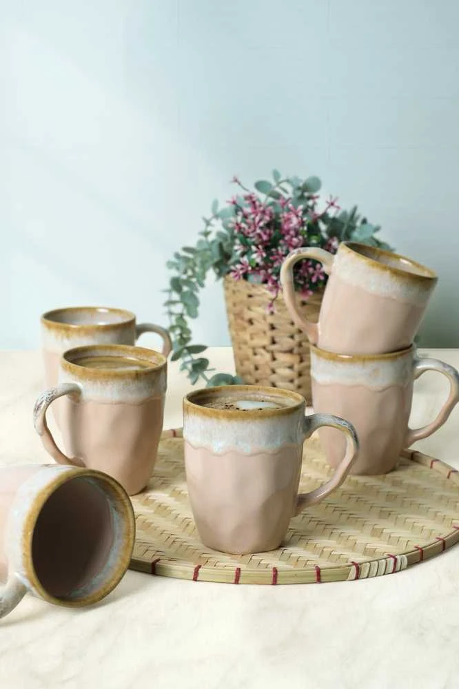 Hermia Puodelių rinkinys (6 vnt.) Shizen Q38 - Powder