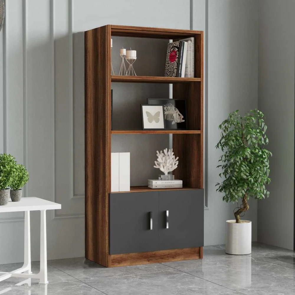 Kalune Design Biuro baldu komplektas VO14 BA antracito/ruda