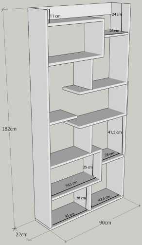 Kalune Design Knygų lentyna Kuttap - Pine, modelis - 854KLN4307, žema ...