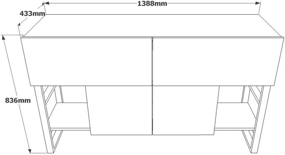 TV staliukas Asir Kalune Design Konsolė ML26-A