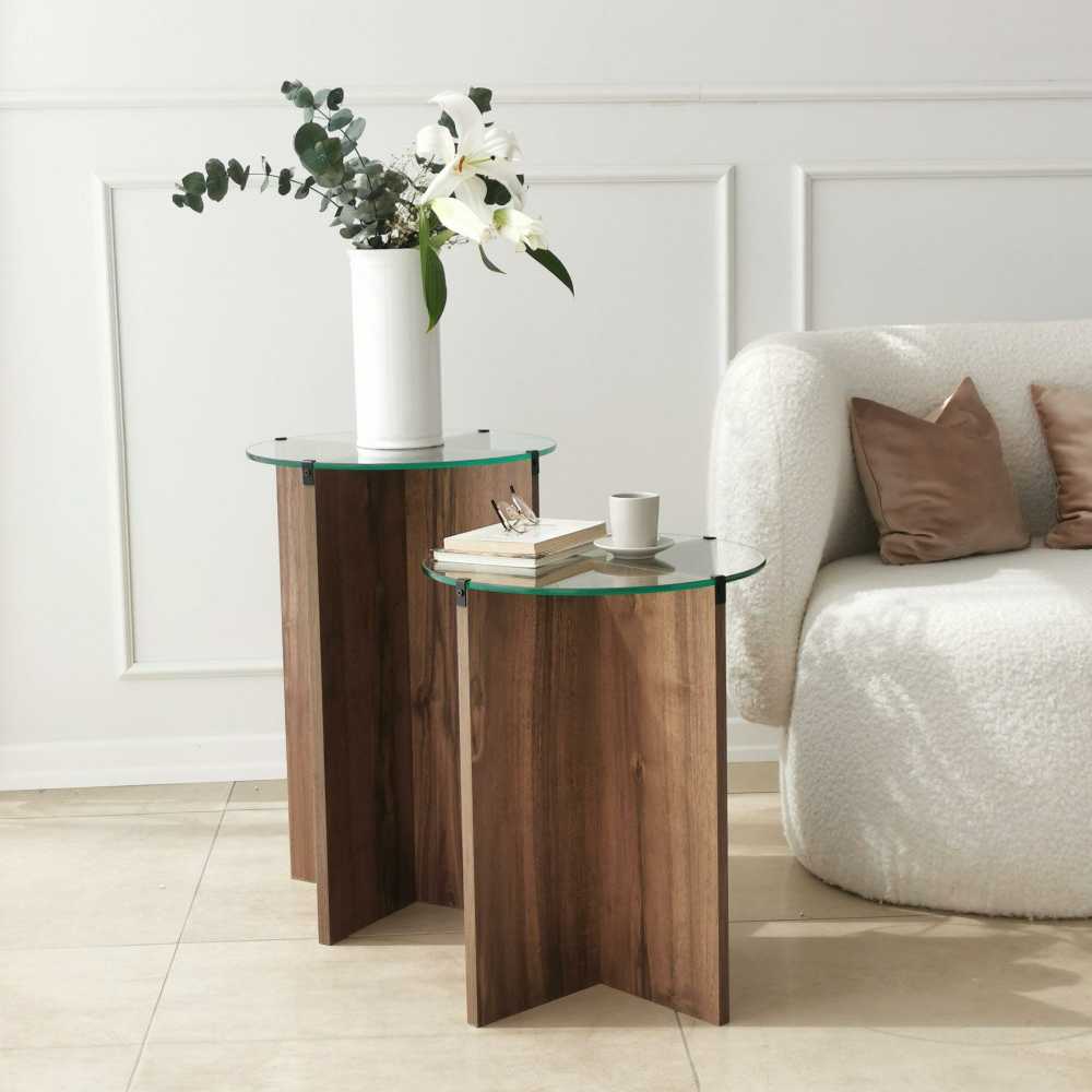 Asir Kalune Design Staliukas (2 dalys) Lily - Walnut, modelis ...