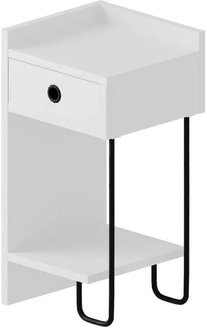 Asir Kalune Design Naktinis staliukas Sirius Left - Baltas v2