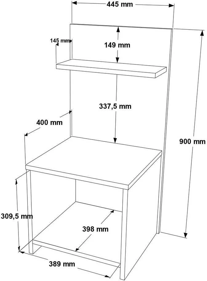 Asir Kalune Design Naktinis staliukas PS1-W