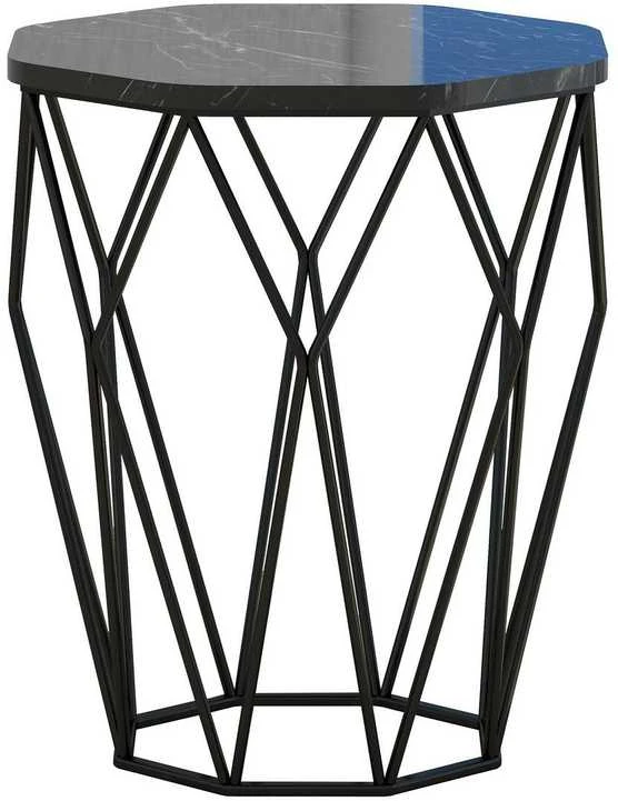Kalune Design Šoninis staliukas Sofya - Juodas Marble