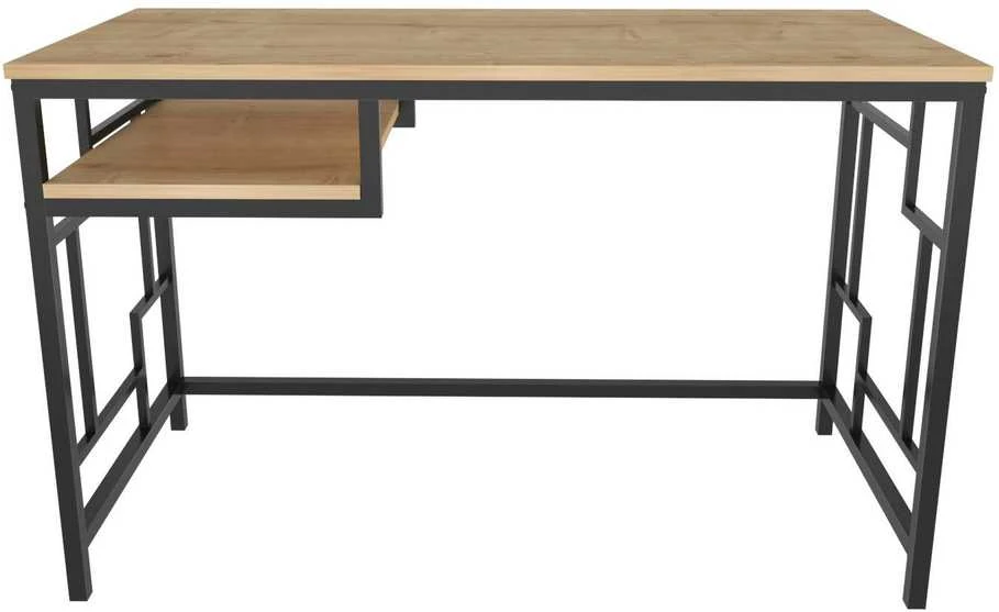 Asir Kalune Design Darbo stalas Kennesaw - Juodas, Oak