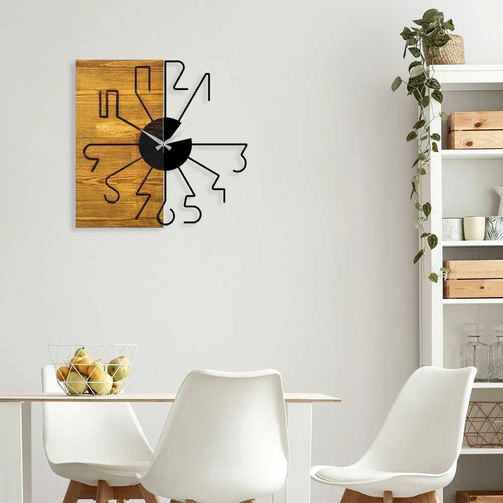 Wallity Dekoratyvinis medinis sieninis laikrodis Wooden Clock 29