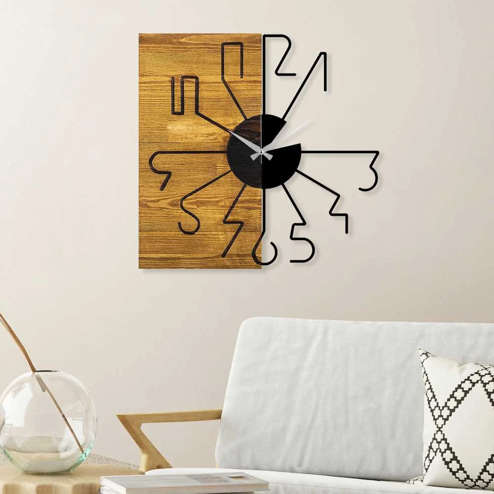 Wallity Dekoratyvinis medinis sieninis laikrodis Wooden Clock 29