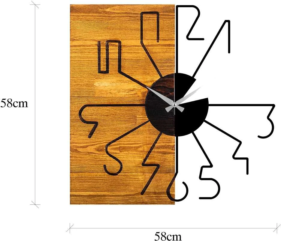 Wallity Dekoratyvinis medinis sieninis laikrodis Wooden Clock 29