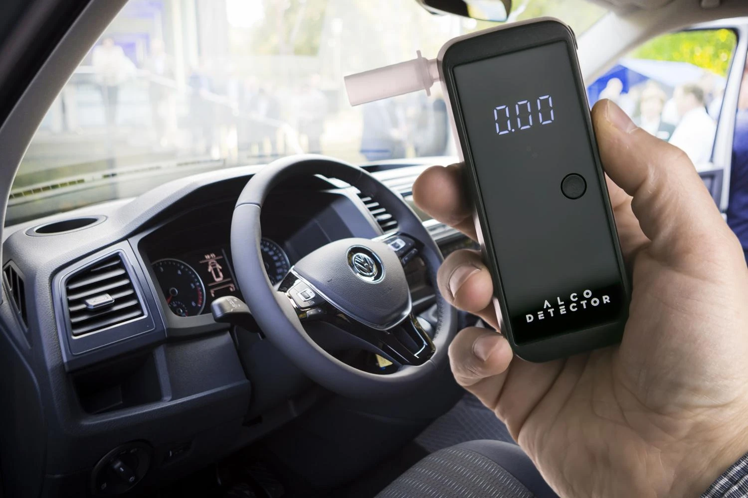 Alcodetector EC3 alkotesteris automobilyje