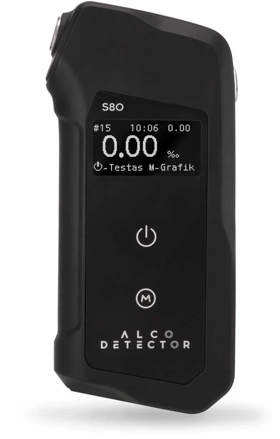 Alcodetector S80 su aktyviu skaitmeniniu ekranu