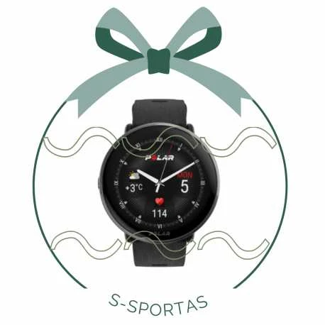 Išmanusis laikrodis Polar Ignite 3 Titanium, S-L dydžio, Juodos spalvos