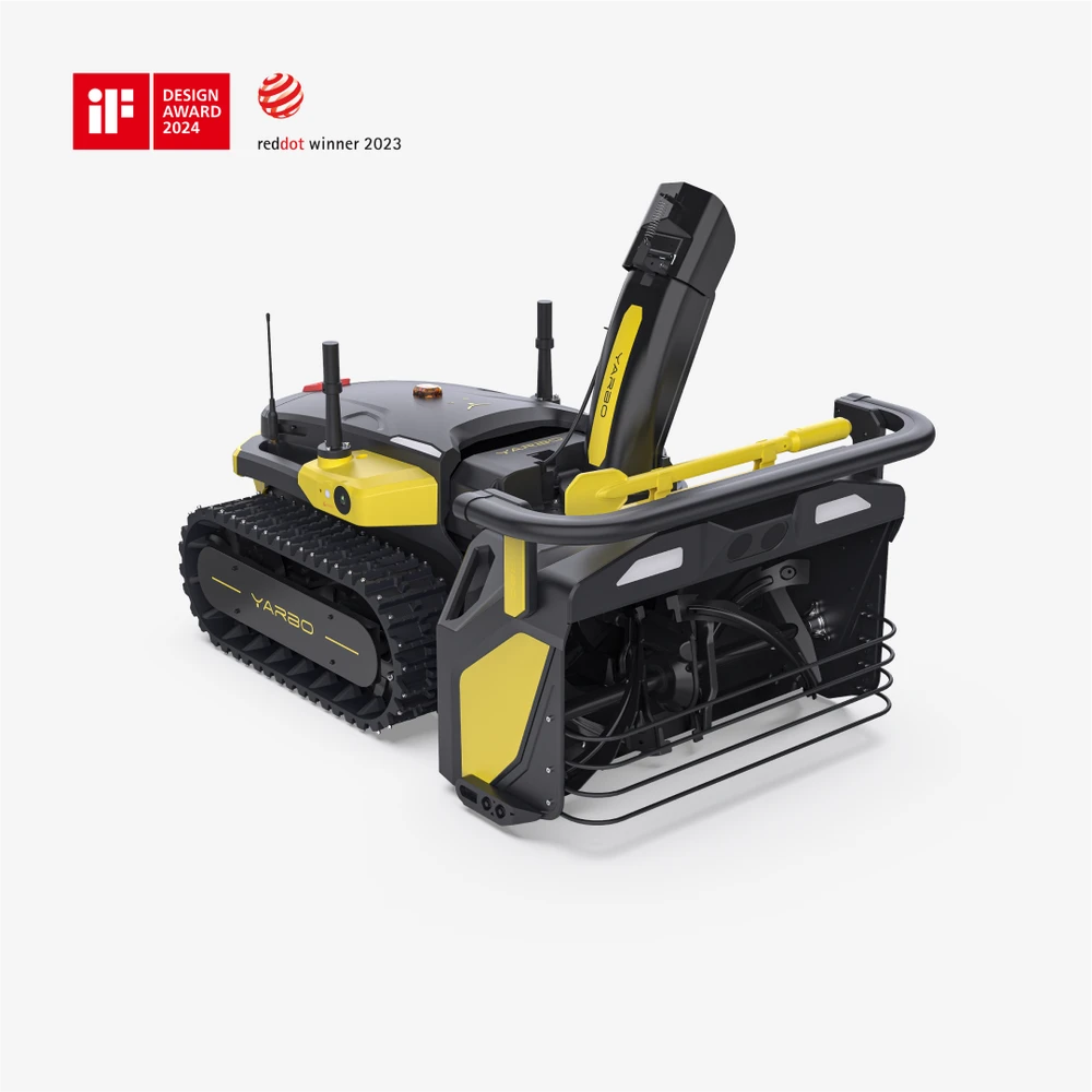 Belaidis robotas su vejapjovės ir sniego pūstuvo moduliais YARBO