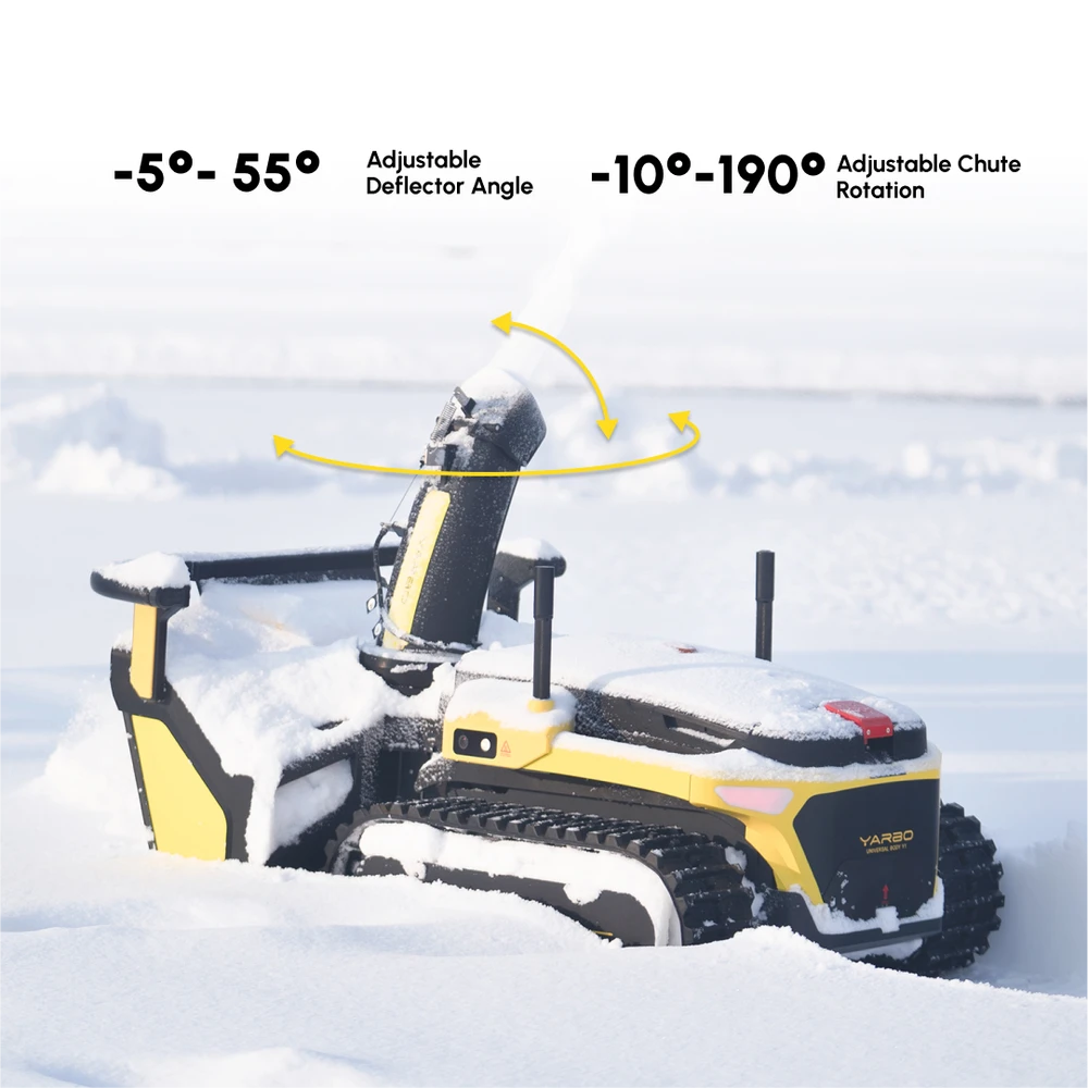 Belaidis robotas su vejapjovės ir sniego pūstuvo moduliais YARBO