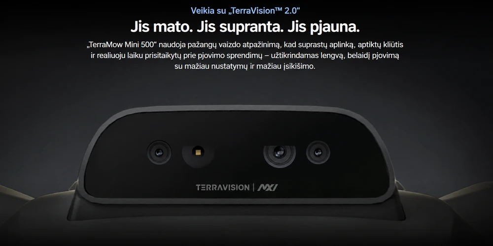 Belaidis vejos robotas Terramow MINI 500 (5 arams)