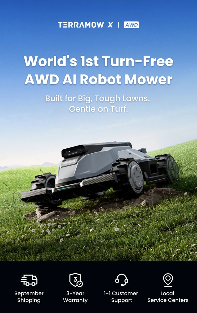 Belaidis vejos robotas TERRAMOW X AWD (60 arų)