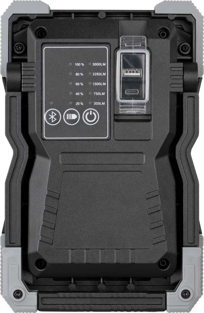 LED įkraunamas prožektorius RUFUS 3010 MA su Bluetooth ir garsiakalbiu - brennenstuhl ®