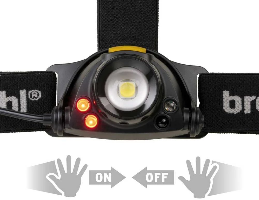LED žibintas su jutikliu 400 lm, įkraunamas, tvirtinamas ant galvos - brennenstuhl ®