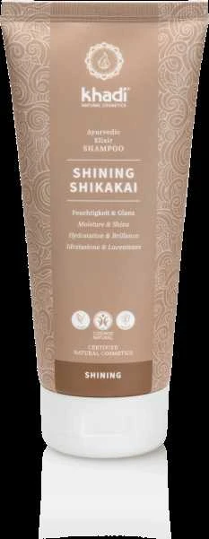 Ajurvedinio eliksyro atstatantis šampūnas Shining Shikakai, Khadi, 200ml