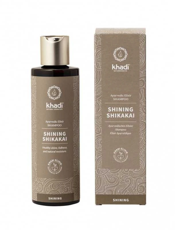 Ajurvedinio eliksyro atstatantis šampūnas Shining Shikakai, Khadi, 200ml
