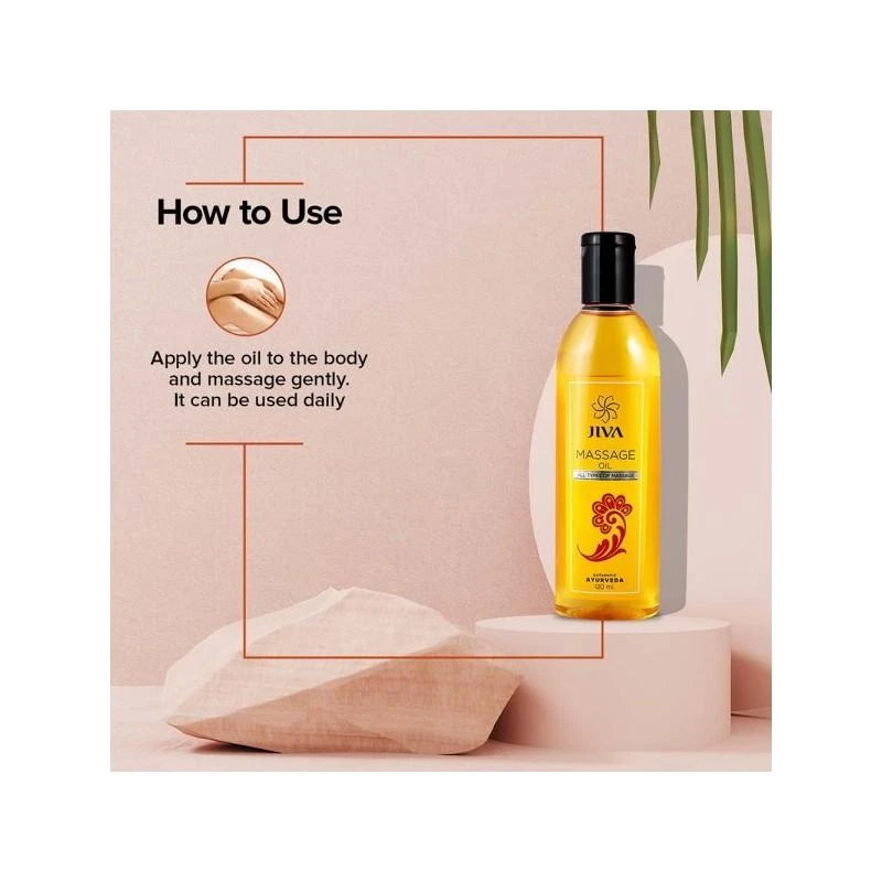 Ajurvedinis kūno masažo aliejus, Jiva Ayurveda, 200ml