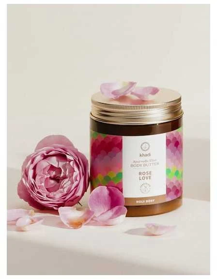 Ajurvedinis kūno sviestas Rose Love, Khadi, 250 ml