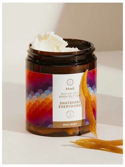 Ajurvedinis kūno sviestas Shatavari Everyoung, Khadi, 250ml